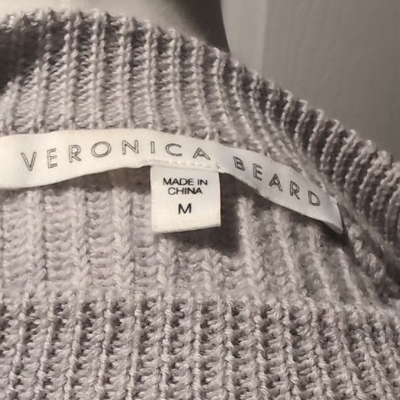 Veronica Beard Gray Crew Neck Sweater - Picture 4 of 5